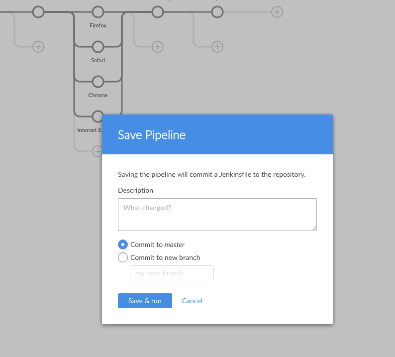 Editing and saving a Pipeline